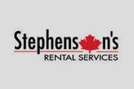 Stephenson's Rental Services Inc